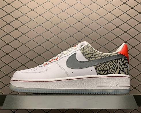 Sepatu Lari Nike Air Force 1 Low 07 Putih Perak AO4261-100