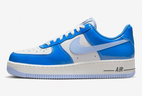 Nike Air Force 1 Low Blue Patent Cobalt Bliss Summit Wit Licht Foto Blauw FJ4801-400