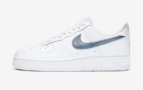 Nike Air Force 1 Low 藍色蛇皮 CW7567-100
