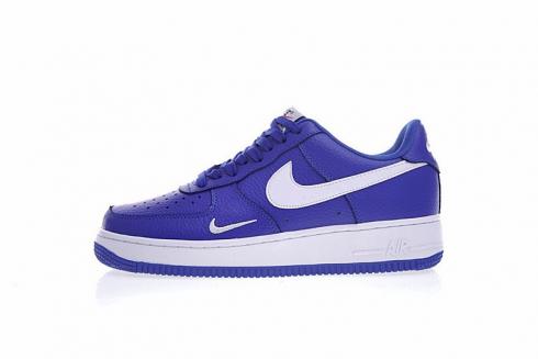 Nike Air Force 1 低筒休閒鞋深皇家藍白色 820266-406