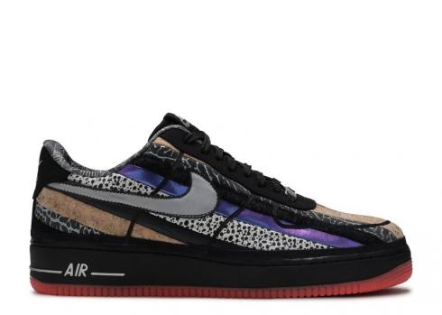 Nike Air Force 1 Low Cmft Prm Qs สีดำ Atomic Red 573974-003