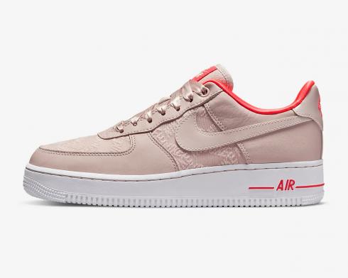 Nike Air Force 1 Low Fossil Stone Laser Crimson Blanc DQ7782-200