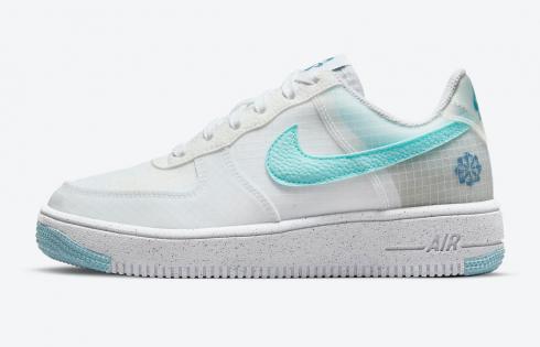 Nike Air Force 1 Low GS Crater White Copa Rift Blue Volt DC9326-100