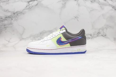 Nike Air Force 1 Low GS Dunk It Grey Blue Violet White CT1628-001