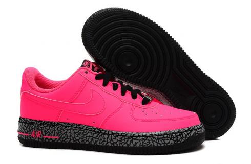Nike Air Force 1 Low GS Hyper Punch Hyper Pink Hitam 596728-608