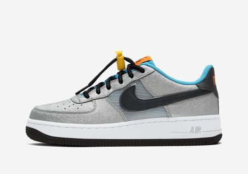 Nike Air Force 1 Low GS Sky Nike Hyper Crimson Speed Yellow Black CW6011-001