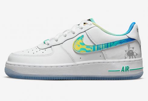 Nike Air Force 1 Low GS 解鎖您的太空白光 Menta 多色 FJ7691-191