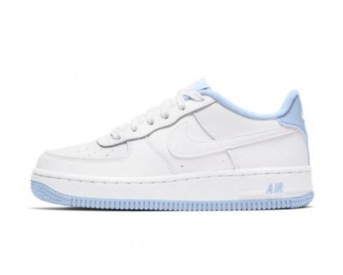 Nike Air Force 1 Low GS Blanco Hidrógeno Azul Zapatos CD6915-103