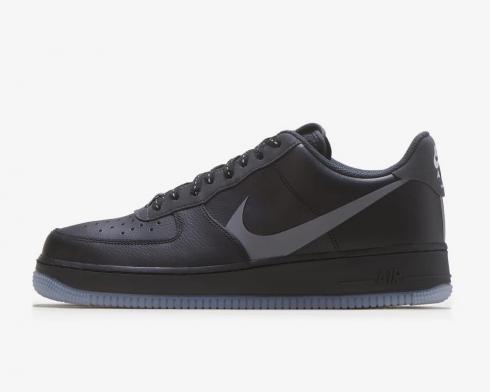 Nike Air Force 1 Low Gris Swoosh Noir Anthracite Chaussures CD0888-001