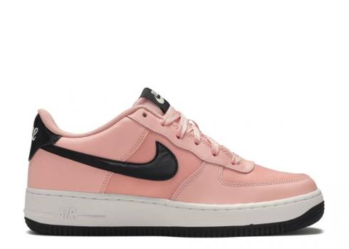 Nike Air Force 1 Low Gs Valentine's Day Coral Black White Bleached BQ6980-600