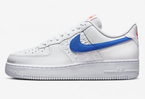 Nike Air Force 1 Low Hoops White Picante Red Game Royal FD0667-100