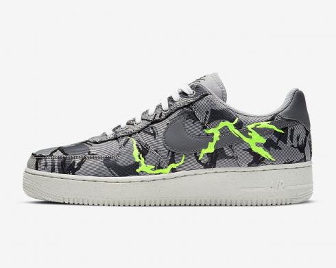 Nike Air Force 1 Low Light Smoke Grey Electric Green CV1725-001