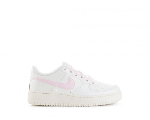 Nike Air Force 1 低筒兒童運動鞋白色粉紅鞋 314220-130