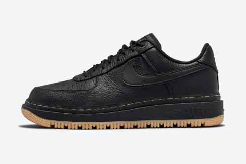 Nike Air Force 1 Low Luxe 黑膠棕色鞋 DB4109-001
