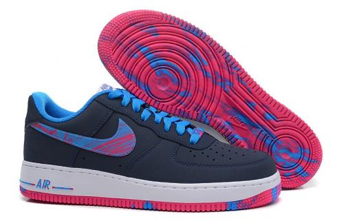 Nike Air Force 1 Low Midnight Navy Light Photo 藍色鮮豔粉紅色 488298-423