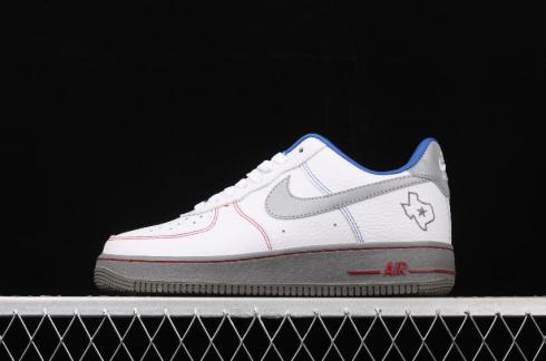 Nike Air Force 1 Low NBA White Royal Blue Grey Shoes CK5433-200