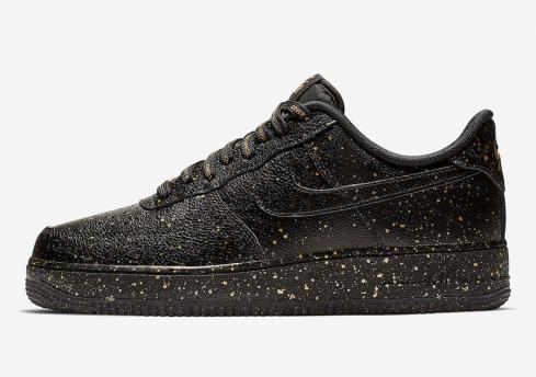 Nike Air Force 1 Low Only Once Preto Metálico Ouro CJ7786-007