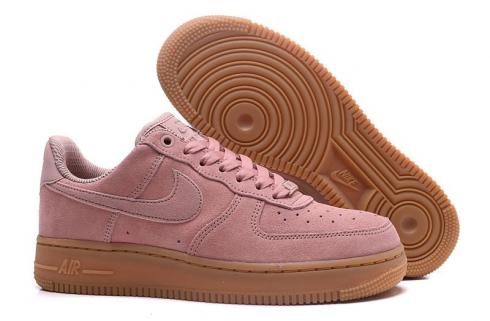 Nike Air Force 1 低顆粒粉紅色運動鞋 AA0287-600