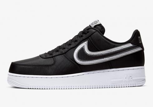Nike Air Force 1 Low Reverse Stitch Zapatos negros CD0886-001