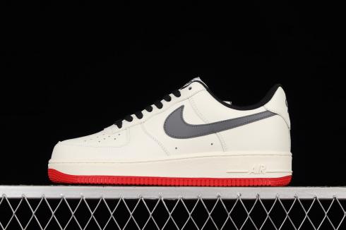 Nike Air Force 1 Low Rice Wit Zwart Rood DD7798-806