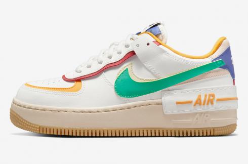 Nike Air Force 1 Low Shadow White Green Red Yellow Multi Color CI0919 118