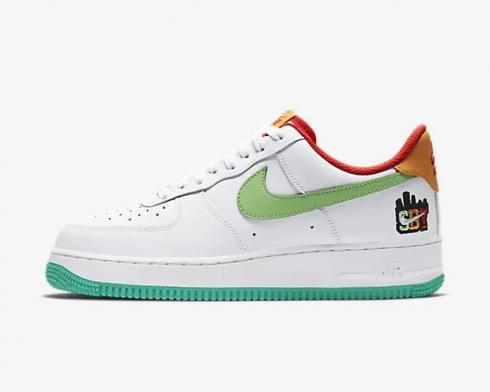 Nike Air Force 1 Low Shibuya Blanco Verde Zapatos para hombre CQ7506-146