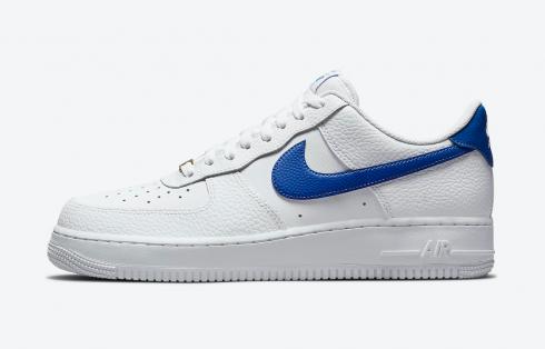 Nike Air Force 1 Low Summit Branco Royal Blue Sapatos DM2845-100