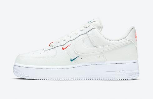 Nike Air Force 1 Low Summit White Solar Red Running Shoes CT1989-101