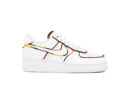 Nike Air Force 1 Low Tartan White Sneakers AV8218-100