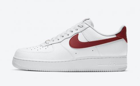 Nike Air Force 1 Low Team Red White Running Shoes CZ0326-100