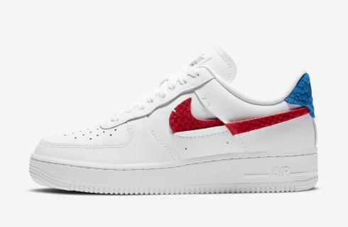 Nike Air Force 1 Low Vandalized Snakeskin Wit Rood Blauw DC1164-100