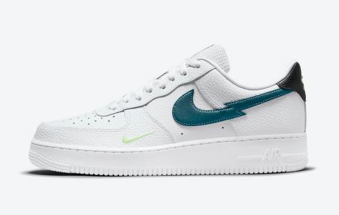 Nike Air Force 1 Low White Aquamarine Lime Glow Off Noir DJ6894-100