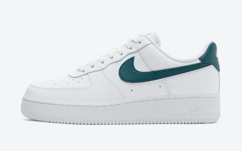 Nike Air Force 1 Low Branco Escuro Teal Verde Sunset Pulse 315115-163