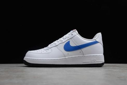 Nike Air Force 1 Low White Royal Blue Running Shoes BQ2241-844