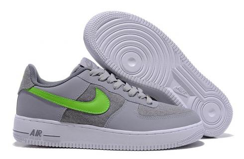 Nike Air Force 1 Low Wolf Grey Action 綠白 488298-009