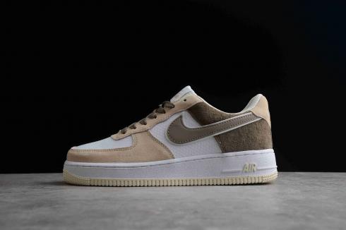 Nike Air Force 1 Low Yellow Brown White Shoes CW2288-701