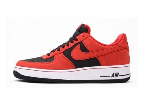 Nike Air Force 1 Mens Shoes Preto Vermelho Branco 488298-619