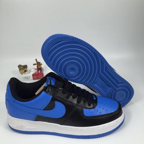 Nike Air Force 1 Chaussures Pour Hommes Noir Étoile Bleu Blanc 820266-010