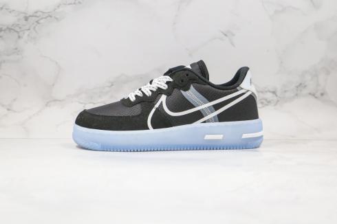 Nike Air Force 1 React QS Light Bone Negro Azul Blanco Zapatos CQ8879-103