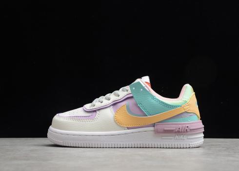 Nike Air Force 1 Shadow SE White Purple Pink MultiColor AQ4211-104 lapsille