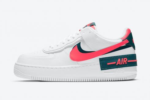 Nike Air Force 1 Shadow Solar Red White Dark Teal Green DB3902-100