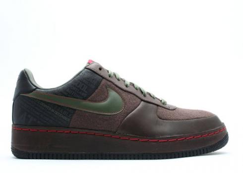 Nike Air Force 1 Supreme 07 Natt Original Six Olive Brown Barroco Blanco Army 315339-211