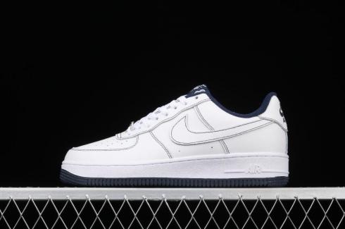 Nike Air Force 1 Upstep Donkerblauw Wit Turquoise Schoenen AH0287-216