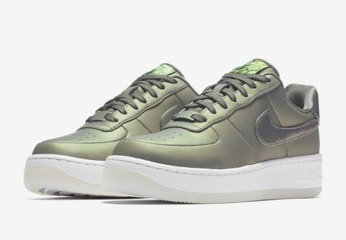 Nike Air Force 1 Upstep Shine Dark Stucco White AA3964-001