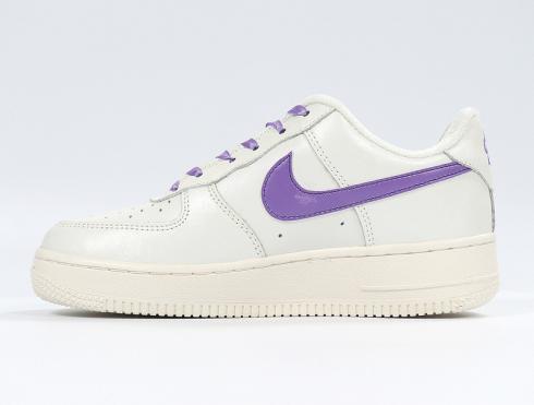 Nike Air Force 1 White Fairy Purple Womens Running Shoes 314219-136