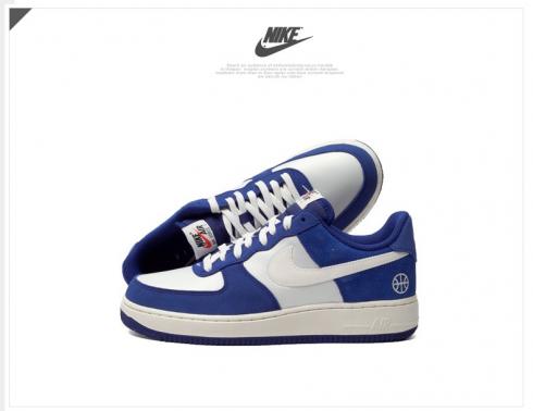 Sepatu Lari Nike Air Force 1 White Royal Blue 488298-438