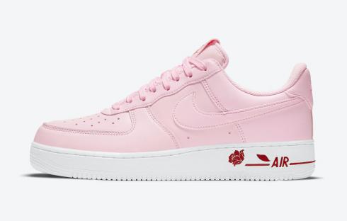 Nike Force 1 Low Rose Pink Foam White University Red CU6312-600