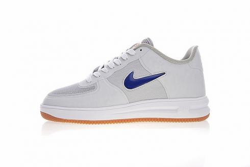 Nike Lunar Force 1 Fuse Sp Clot Clot 紅色皇家灰中性大學比賽白色 717303-064