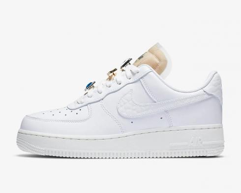 Nike Womens Air Force 1 Low 07 LX Bling Summit White CZ8101-100