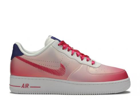 Nike Womens Air Force 1 Low Pink Vivid Purple Foam Regency สีขาว CT1092-100